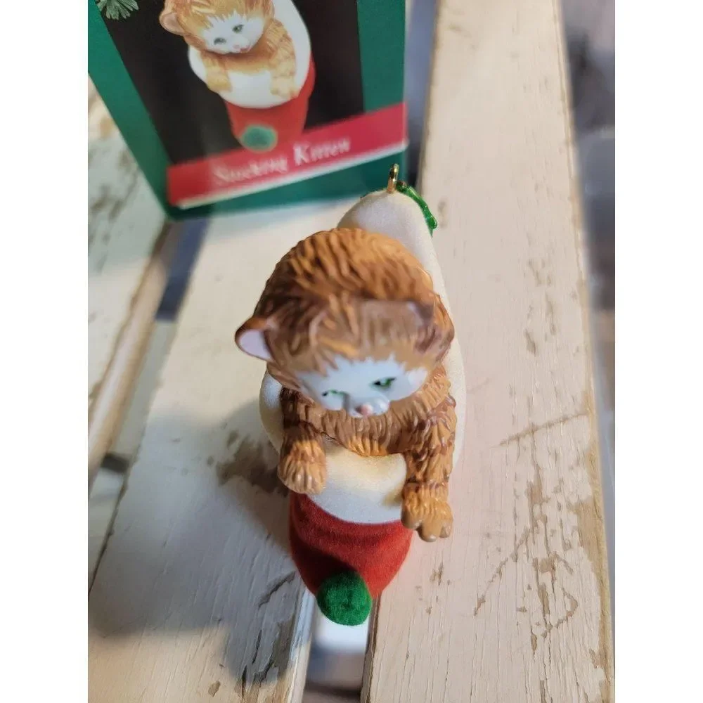 Hallmark‎ Stocking kitten 1989 xmas ornament
